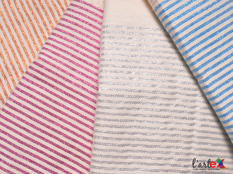 Fouta Nid d'abeille lurex